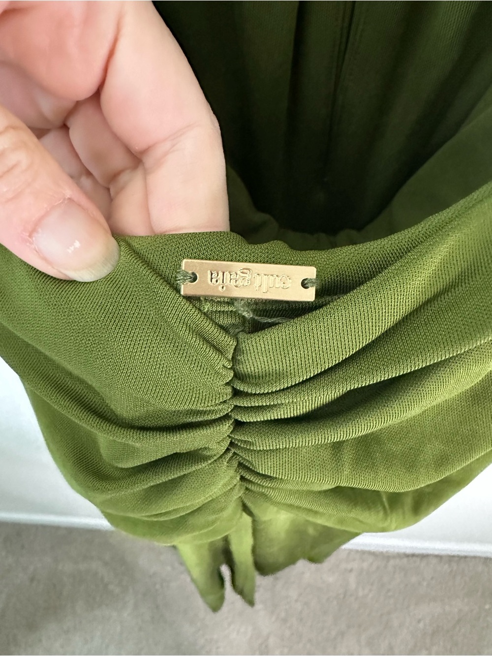 CULT GAIA Chi Maxi Dress Gown in Deep Pasture Green SZ L - Picture 6 of 9